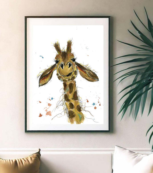 Daisy giraffe fine art print