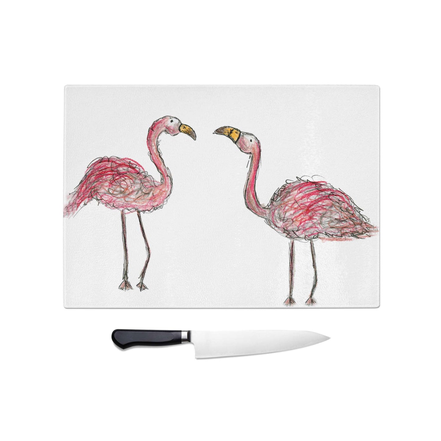 Flamingo chopping board / Worktop saver
