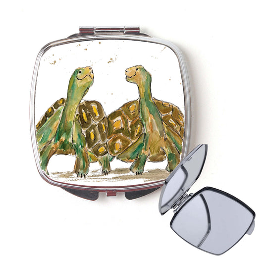 Tortoises compact mirror - Max and Paddy