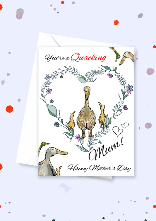 Mother's day duck A5 card