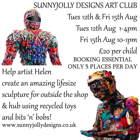 OUTDOOR SCULPTURE WEEK- ART & CRAFT CLUB - Book here for both Tues 12TH & Fri 15TH clubs