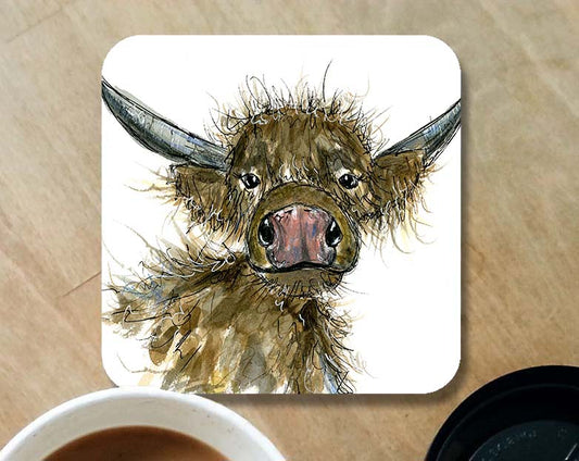 Buttons highland cow