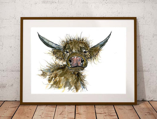 Buttons Highland cow