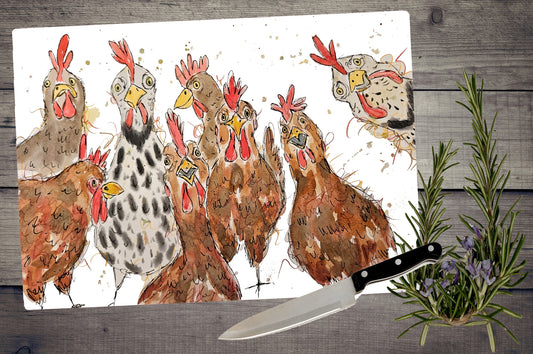 Chickens chopping board / Worktop saver