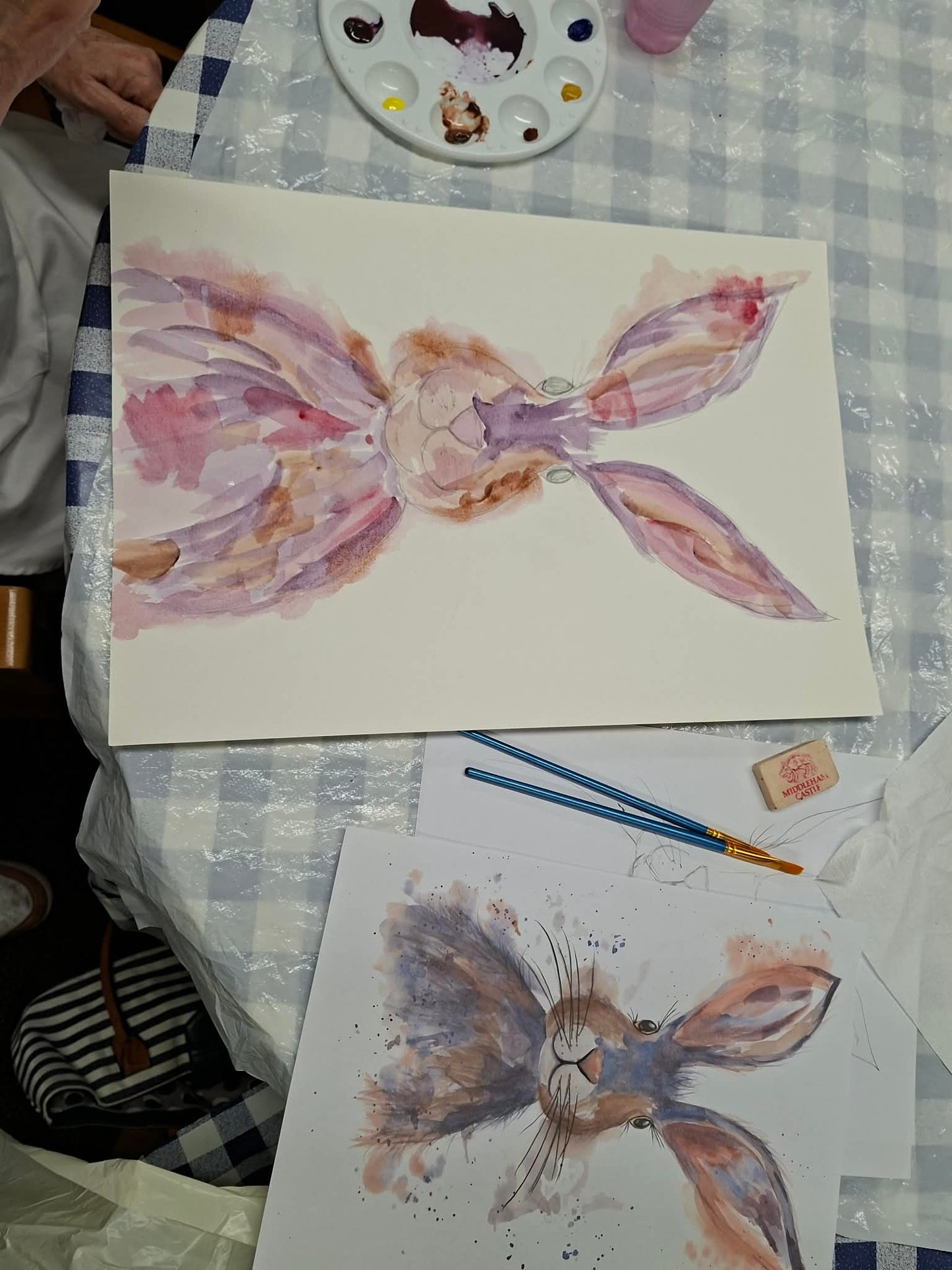 How to paint a HARE in watercolours workshop- Sat 27th June 10.30-12.30