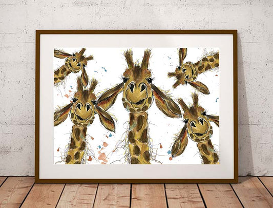 *NEW* Giraffe Daisy and friends fine art print