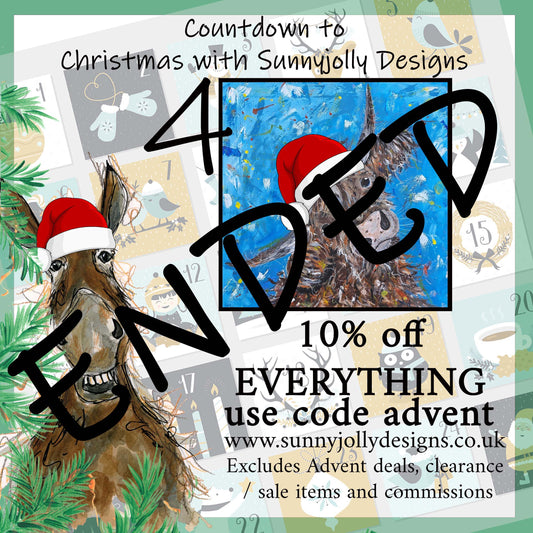 4th Dec- 10% off everything on my website