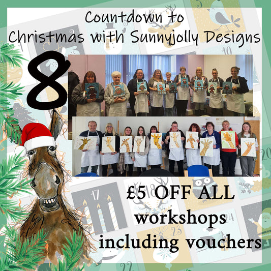 8th DEC- £5 off workshops and workshop gift vouchers