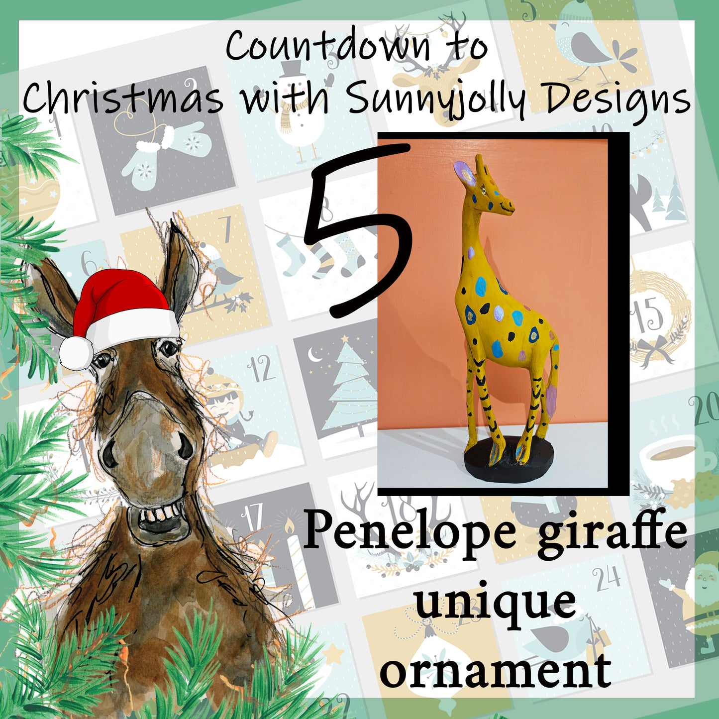 5th DEC - Penelope giraffe ornament