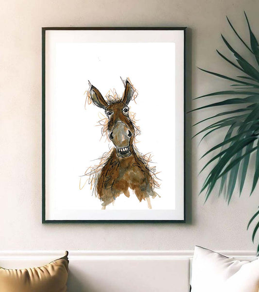 Donkey fine art print