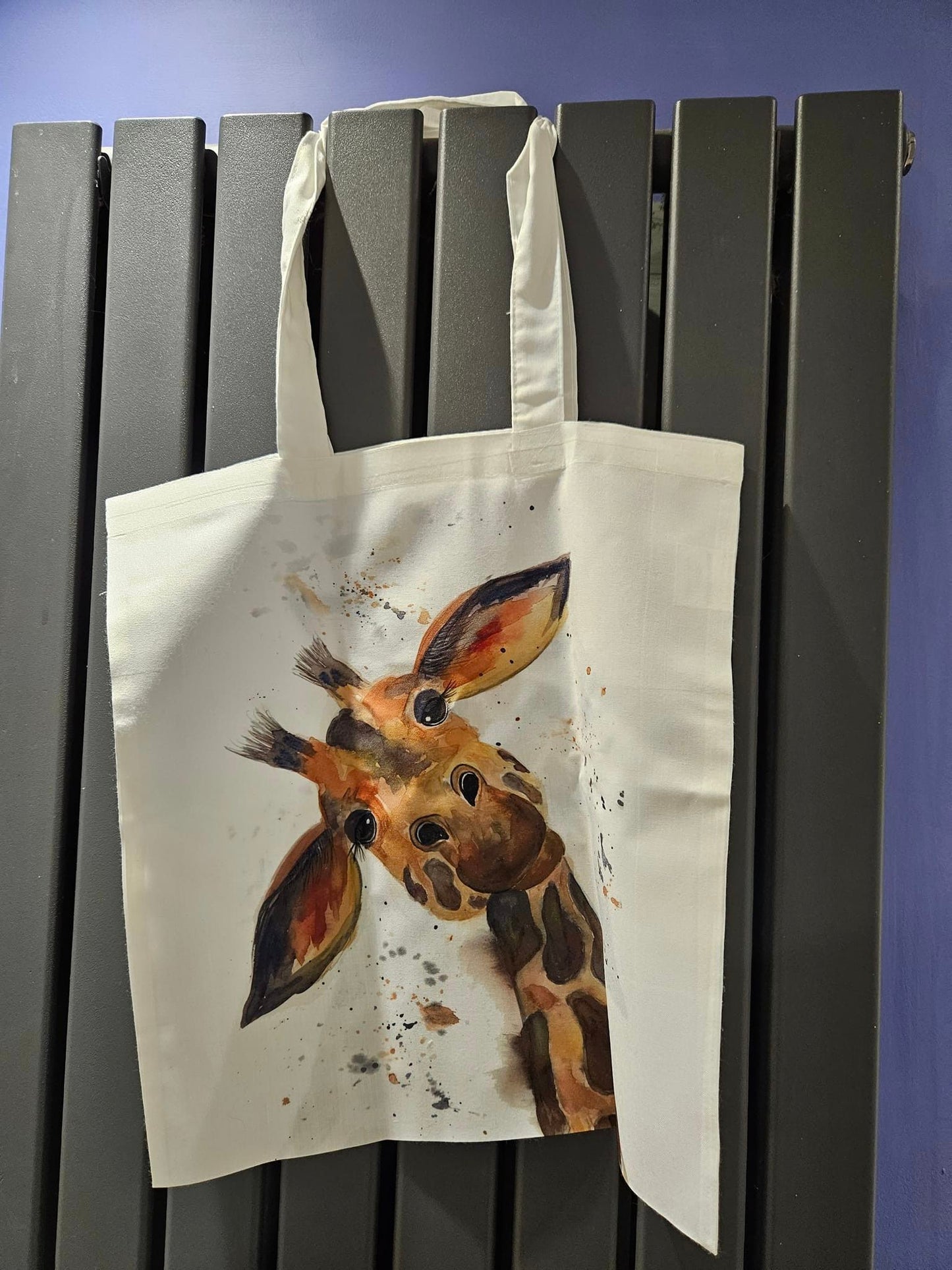 Dotty giraffe Tote shopping bag