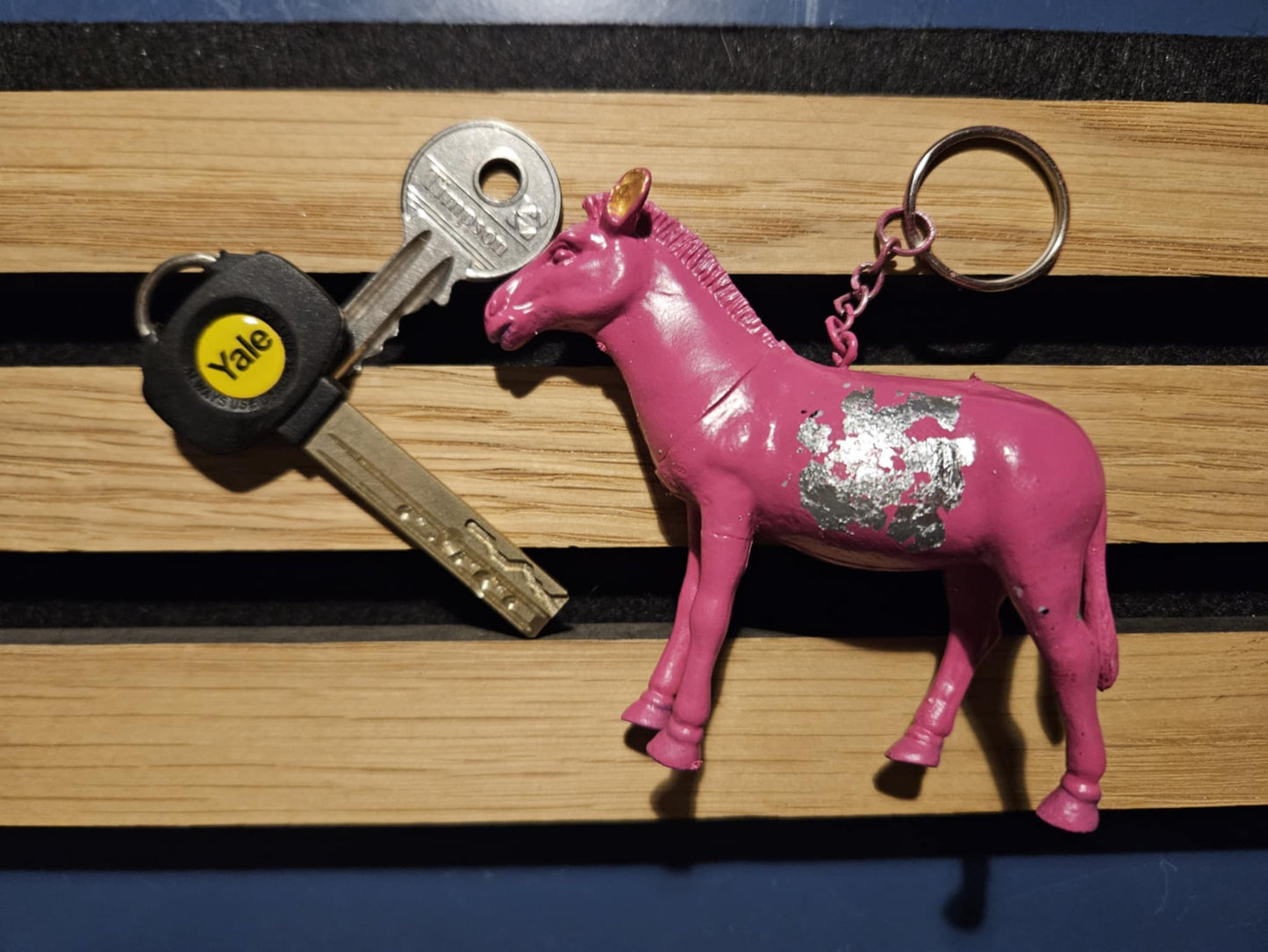 Upcycled fun toy keyrings