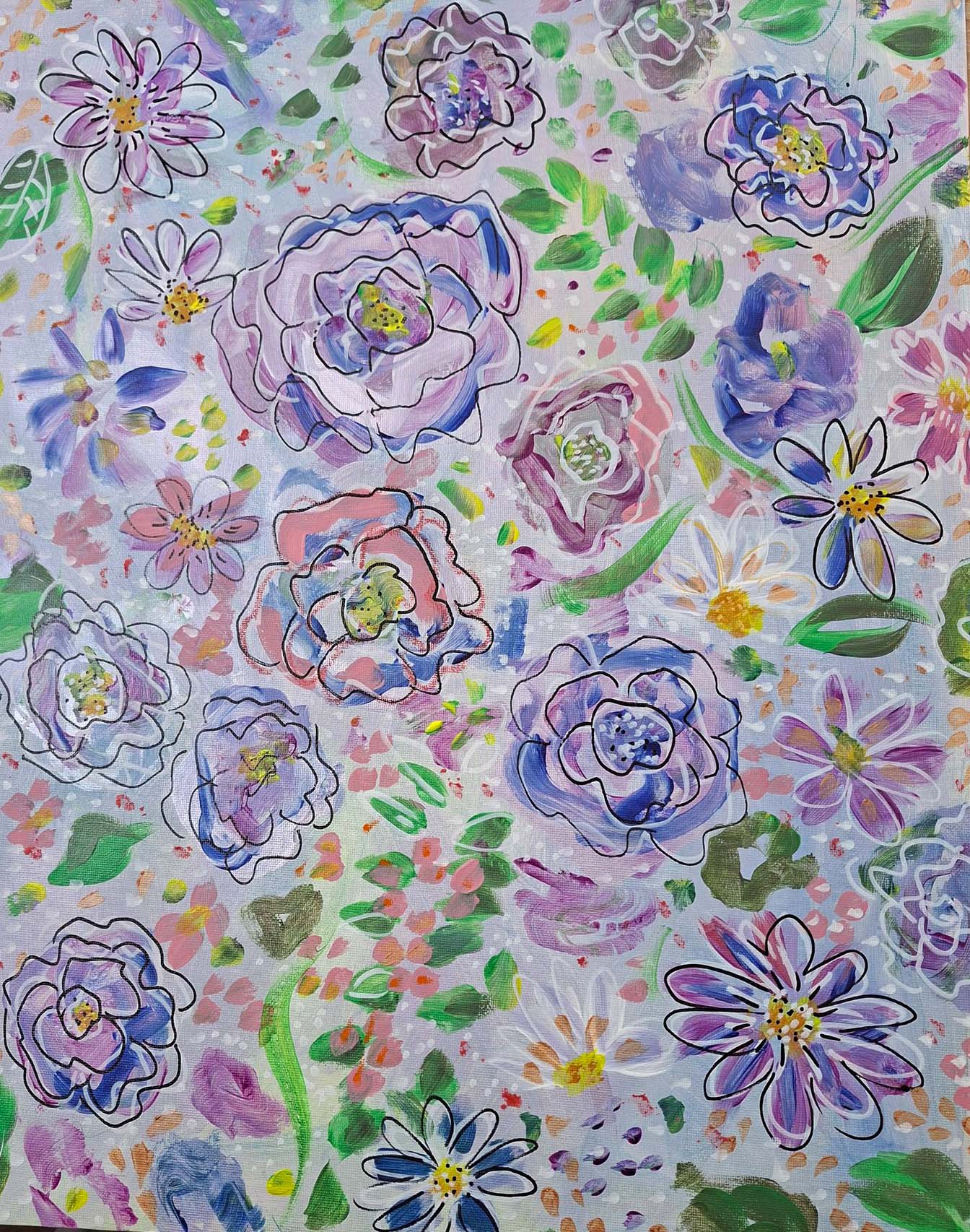 Confidence with paint FLORAL STILL LIFE- Sat 8th Aug 10.30-12.30pm