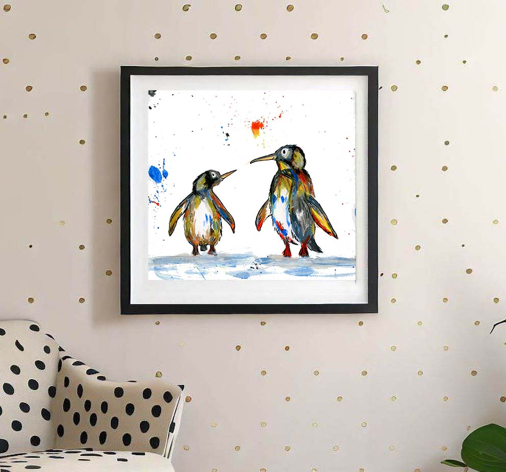 Penguins fine art print