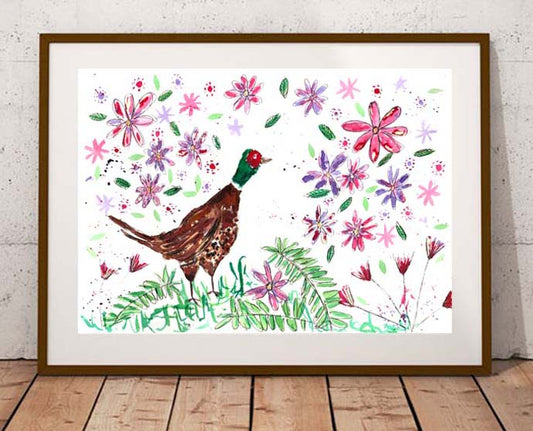 A3 Pheasant fine art print