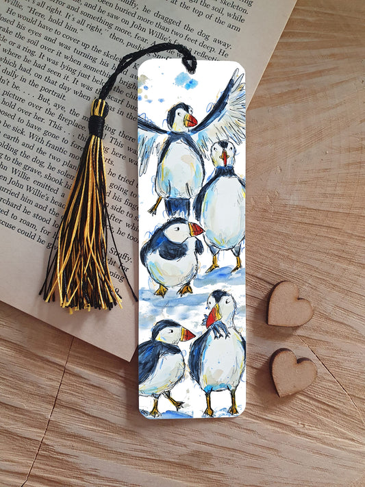 Puffins bookmark