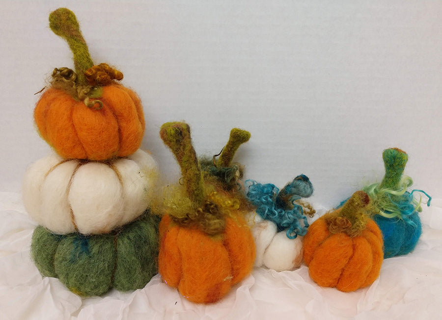 Make felted pumpkins &/or harvest/Autumn style leaves and plants - Thursday 24th September 6-8pm