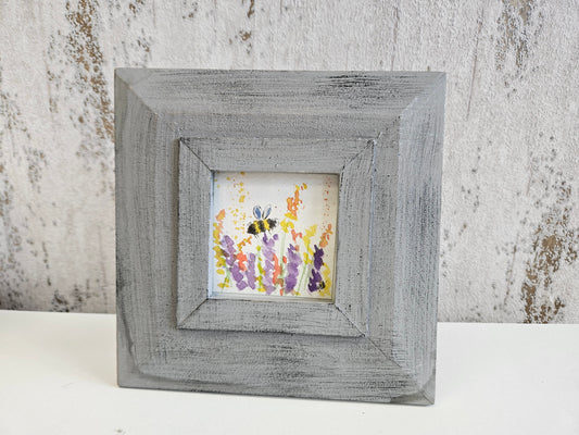 Mini watercolour bee original (B)
