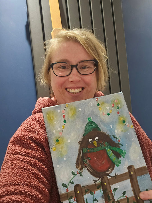How to paint a Christmas robin workshop- CONWY - Sun 23rd Nov