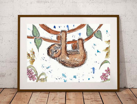 Sloth fine art print