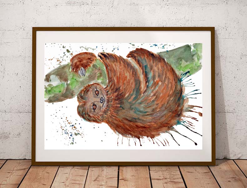 Sloth fine art print