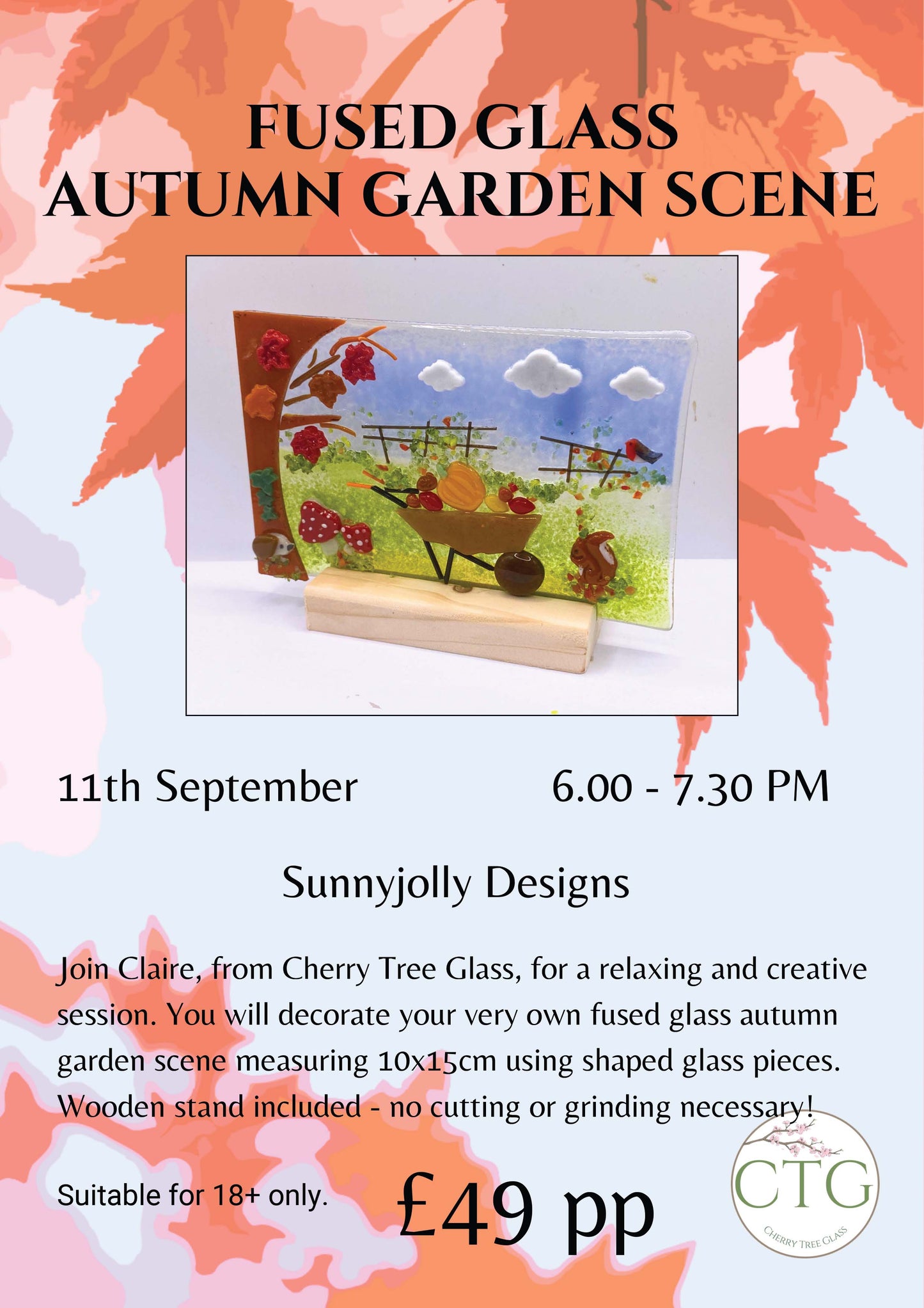 Make a glass garden scene workshop- Friday 11th September 6-7.30pm