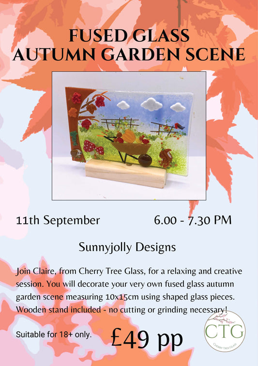 Make a glass garden scene workshop- Friday 11th September 6-7.30pm