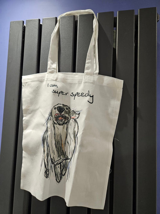 Super speedy greyhound Tote shopping bag