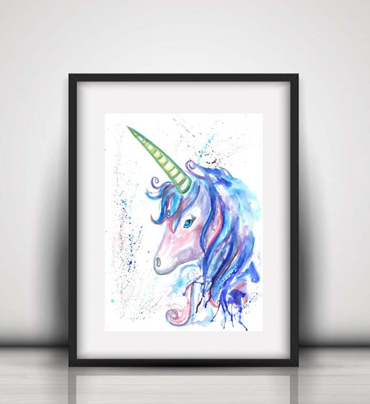 A3 unicorn fine art print