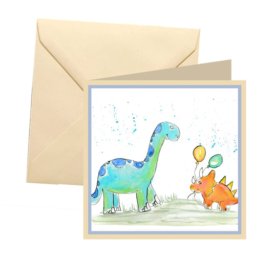 Dinosaur blank card