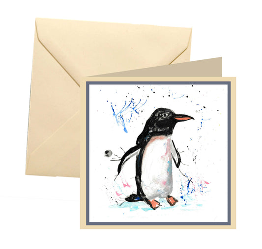 Penguin blank card