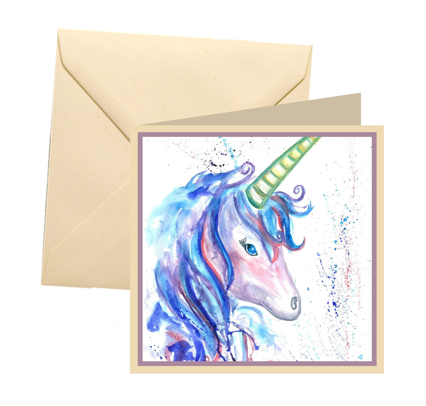 Unicorn blank card