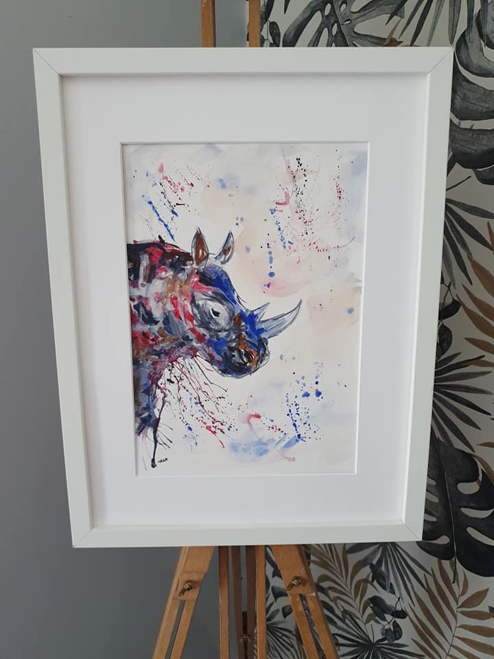 Rhino original painting