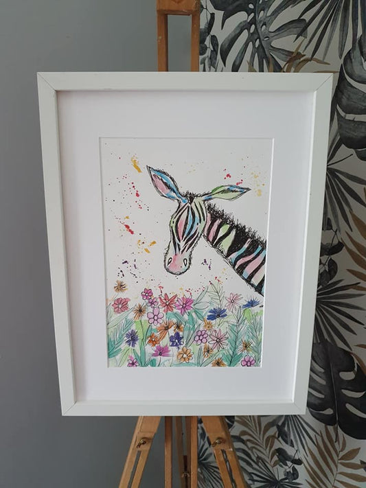 Zebra original painting