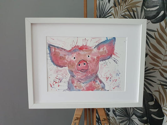 Pig original painting