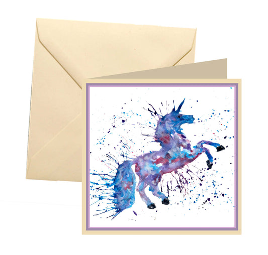 Unicorn blank card