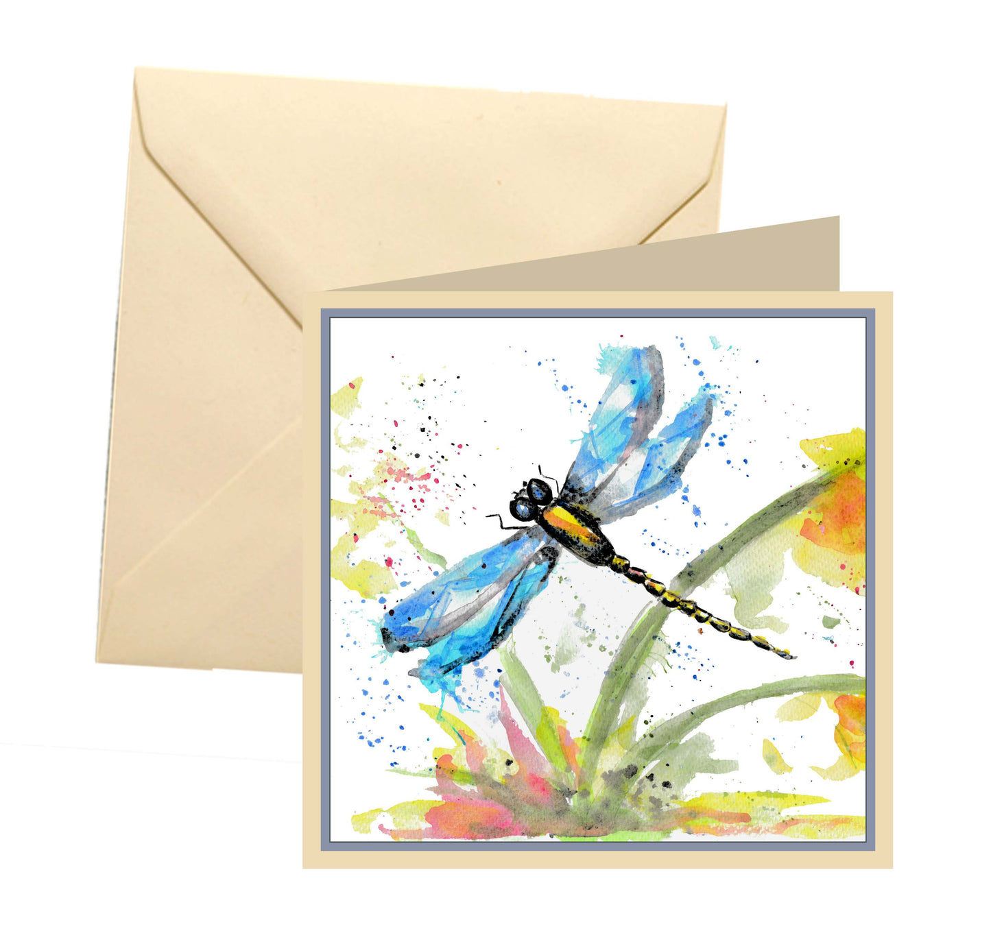 Dragonfly blank card