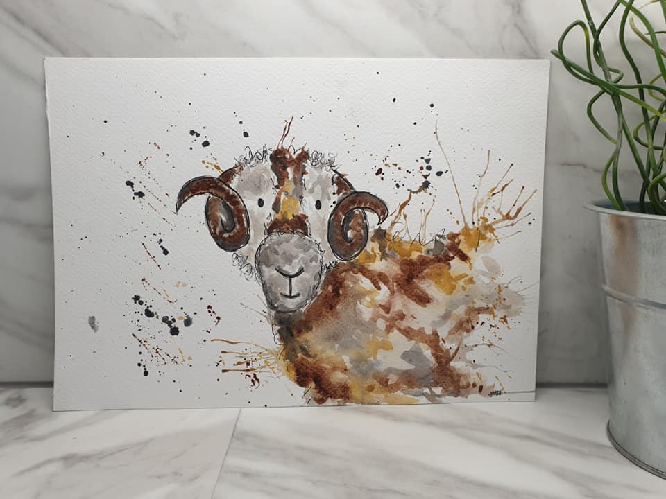 Sheep original painting