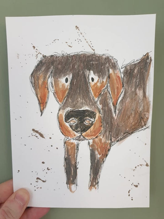 Doberman illustration