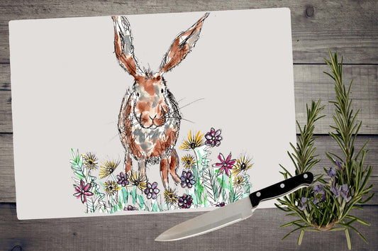 Hopkins hare chopping board / Worktop saver