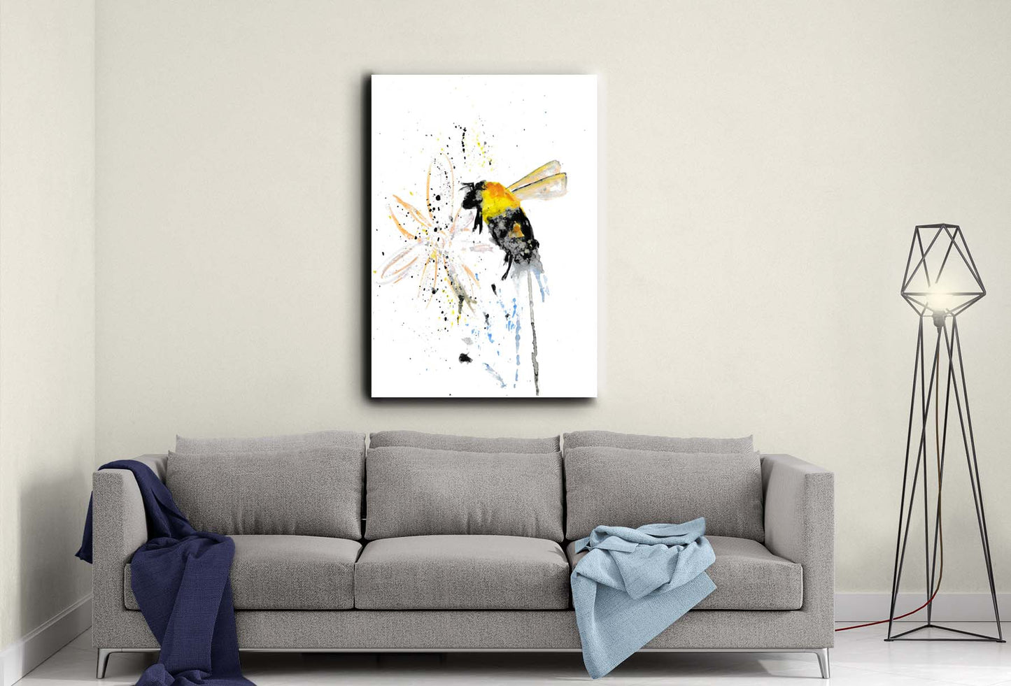 Bee canvas- Ready to hang