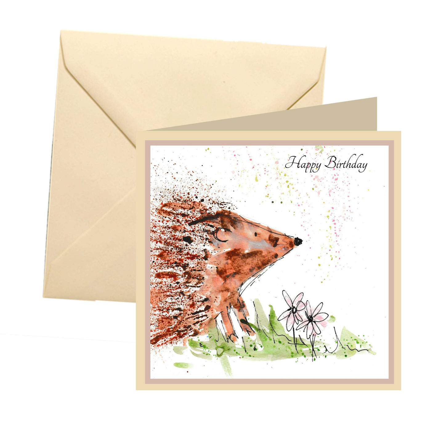 Hedgehog birthday card