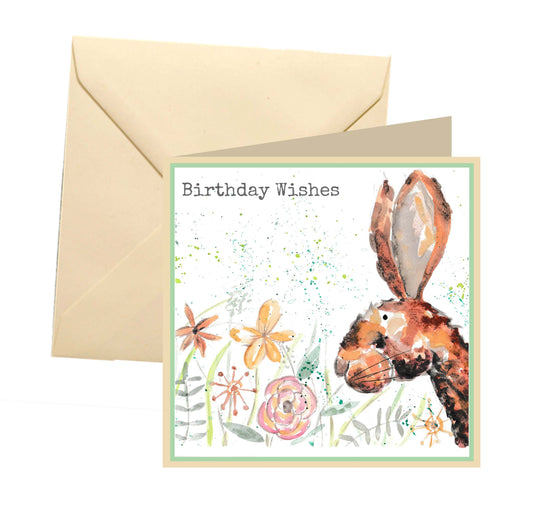 Mildred hare birthday card