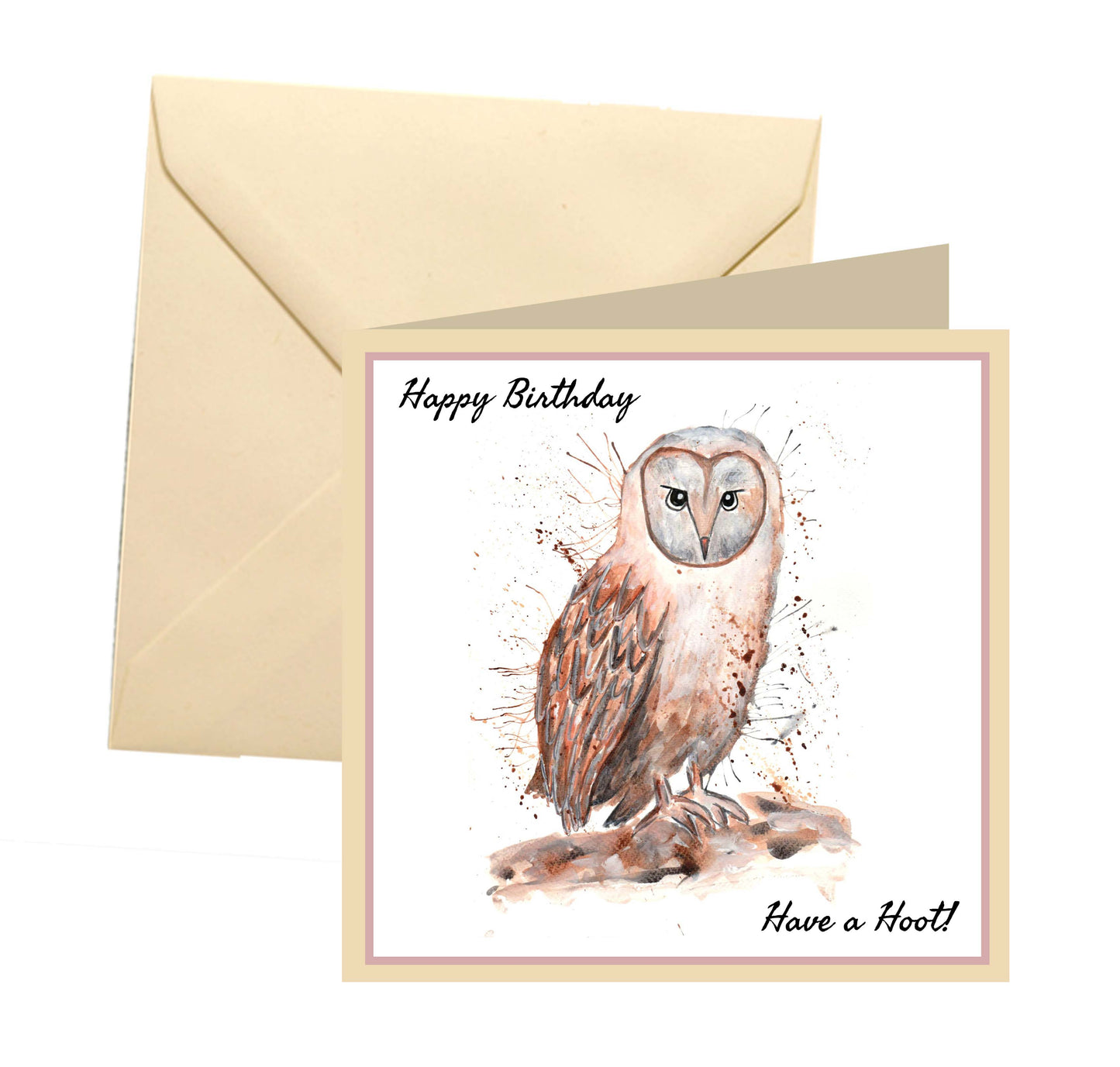 Owl birthday card - Have a hoot