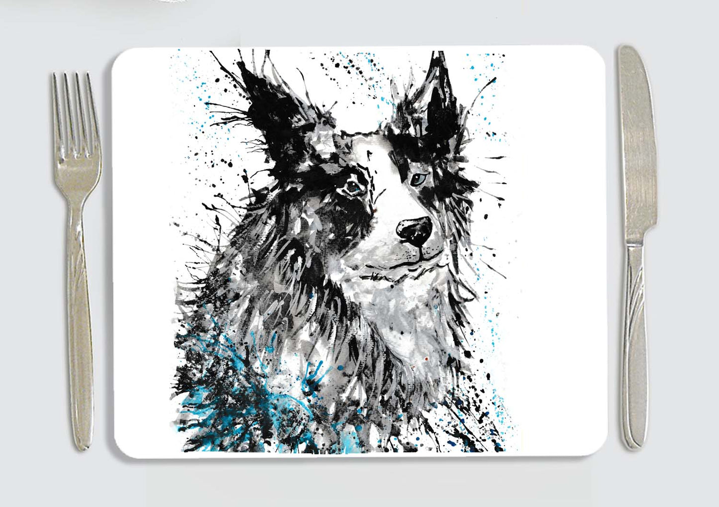 Border collie placemat