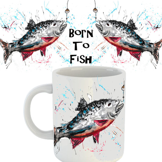 Fishing 'Born to fish' mug