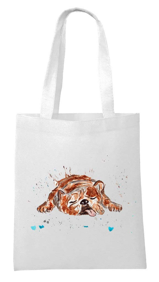 Bulldog / dog Tote shopping bag