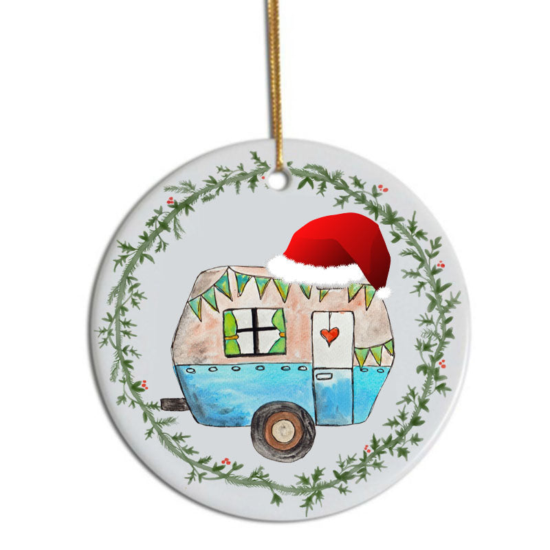 Caravan Christmas tree decoration