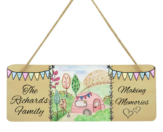 Double sided Caravan sign - personalised