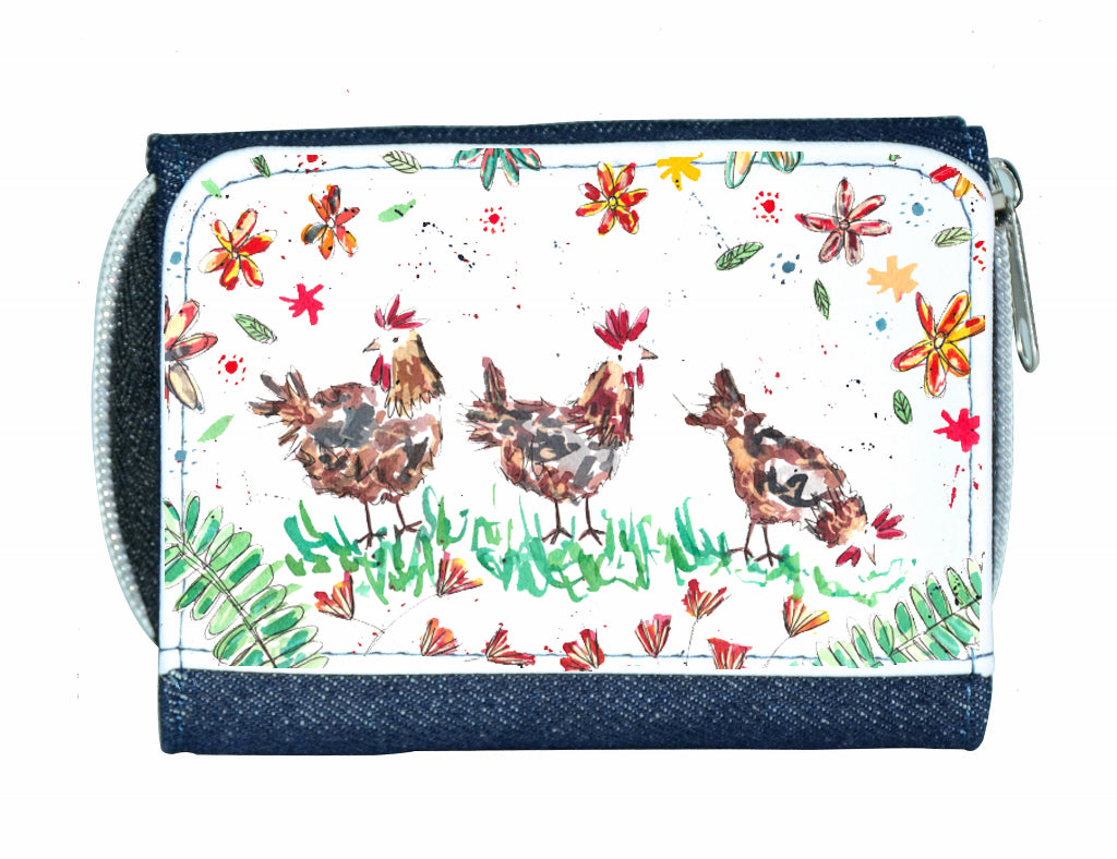 Hens denim purse